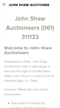 Mobile Screenshot of johnshawauctioneers.com